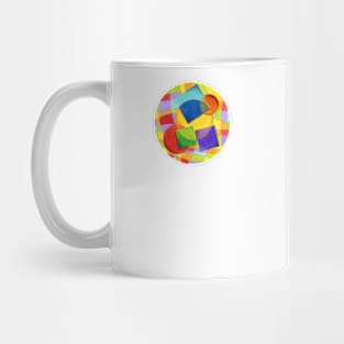 Candy Rainbow Geometric Plaid Mug